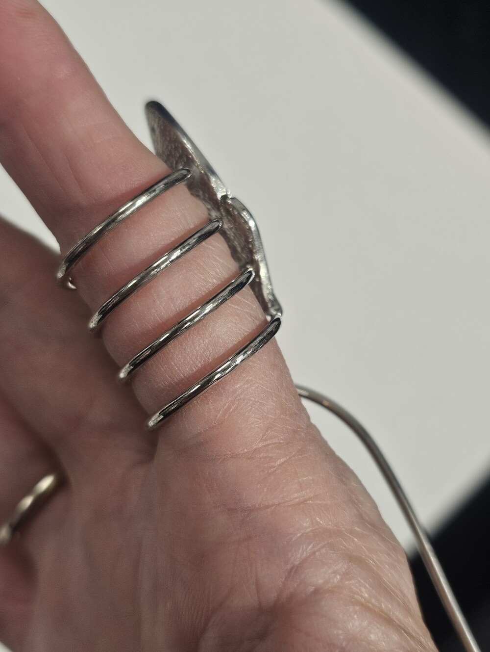 NWT Silver & Crystal Life Leaf Ring from Artinfinitum.art Boutique